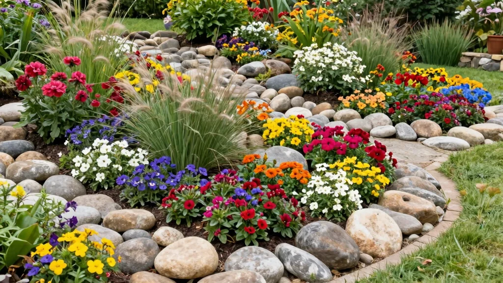 12 River Rock Flower Bed Ideas for Clean Drainage and Visual Contrast