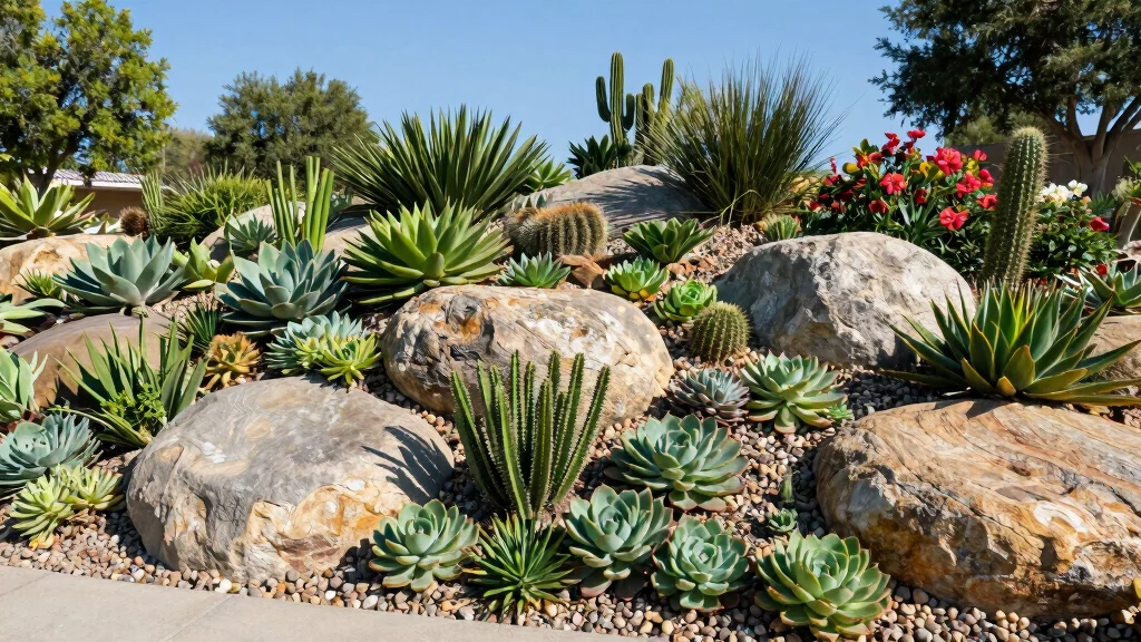 12 Rock Bed Ideas for Low Maintenance Modern Garden Landscaping
