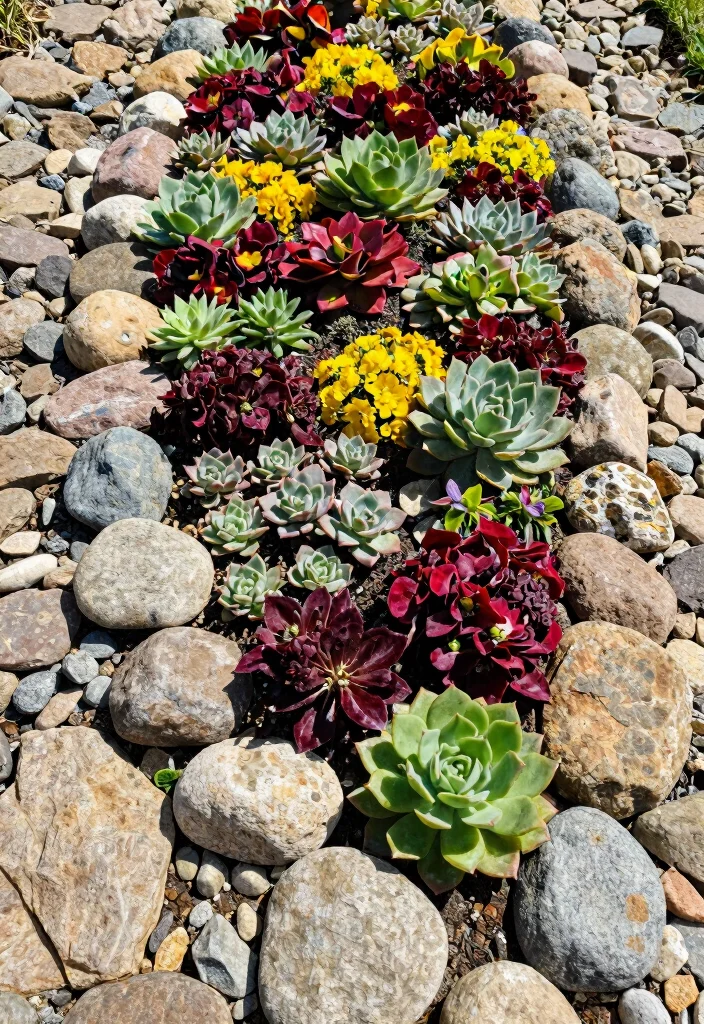 12 Rock Garden Bed Ideas for Natural Texture and Drought Tolerant Style - 11. Rock Garden Borders 1