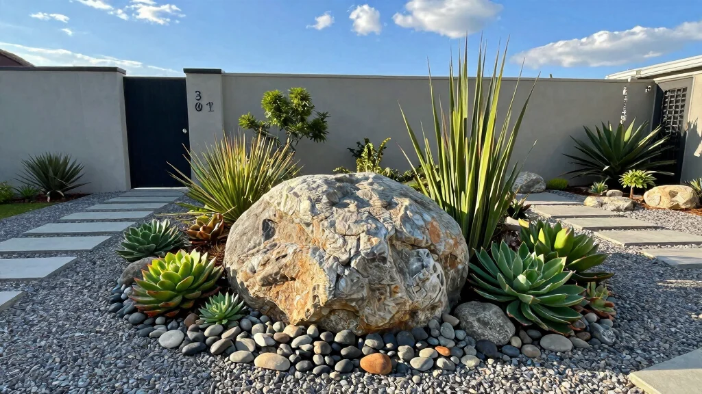 12 Rock Landscaping Ideas for a Modern Low Maintenance Front Yard
