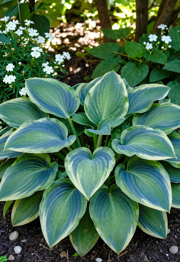 12 Shady Flower Bed Ideas for Lush Greenery and Low Light Spaces - 1. Hostas: The Majestic Giants of the Shade 1