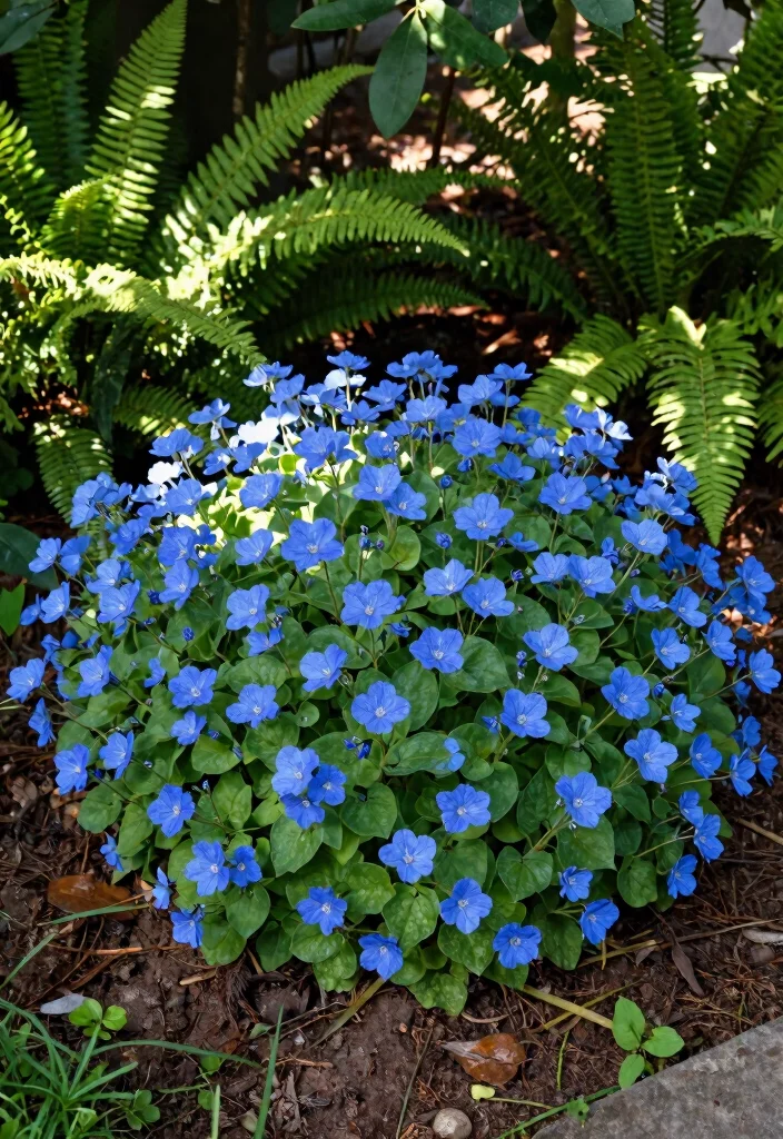 12 Shady Flower Bed Ideas for Lush Greenery and Low Light Spaces - 5. Brunnera: The Forget-Me-Nots of the Shade 1