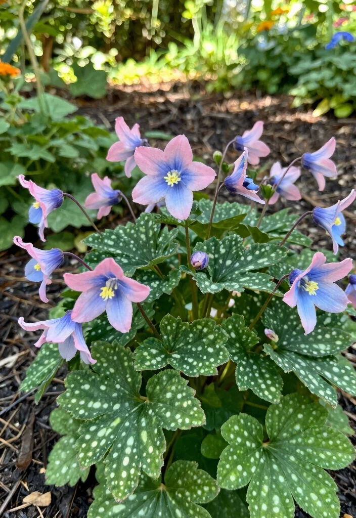 12 Shady Flower Bed Ideas for Lush Greenery and Low Light Spaces - 6. Pulmonaria: Early Bloomers of Beauty 1