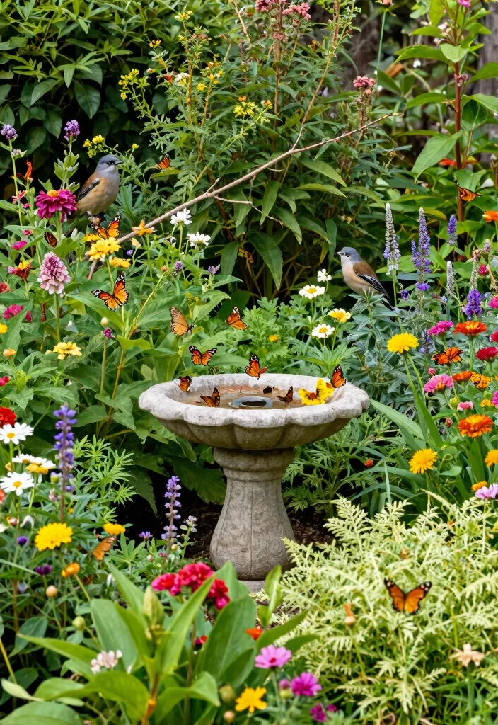 12 Side Yard Landscaping Ideas for Functional Walkways and Green Space - 10. Create a Wildlife-Friendly Space 1