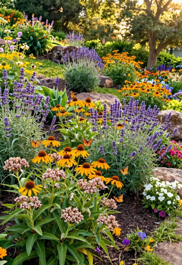 12 Sloping Flower Bed Ideas for Erosion Control and Layered Beauty - 11. Butterfly Gardens: A Pollinator's Paradise 1