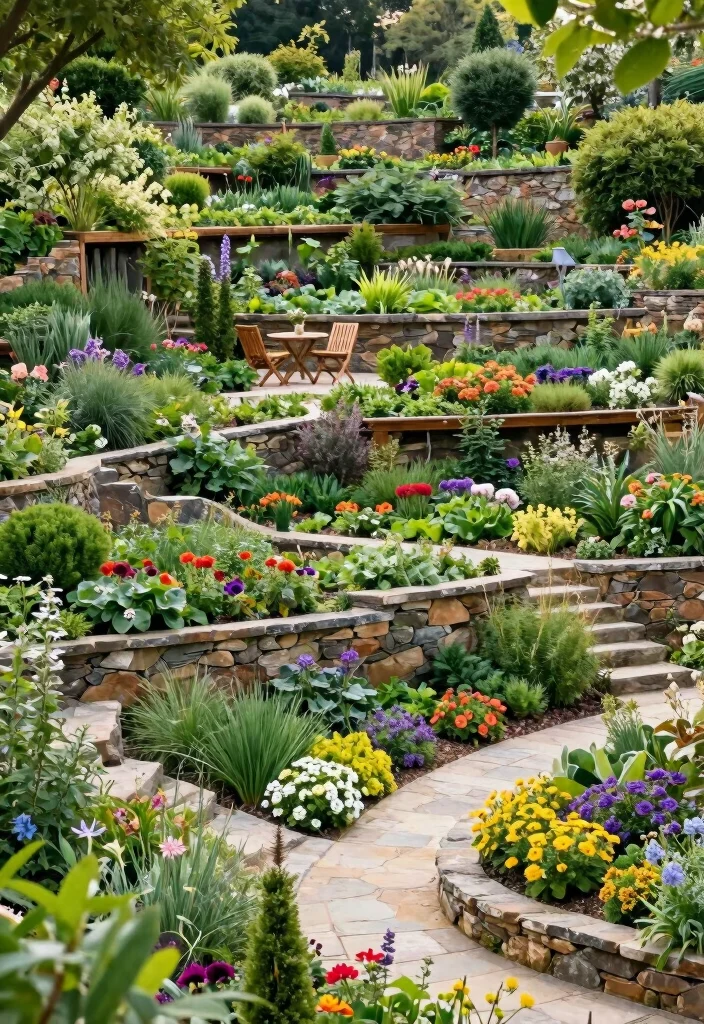 14 Backyard Hillside Landscaping Ideas for Terraced Stable and Scenic Spaces - 4. Use Terracing to Maximize Space 1