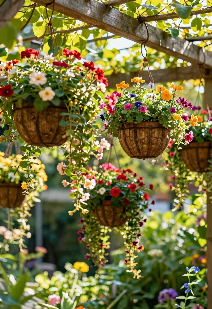 14 DIY Raised Garden Bed Ideas for Budget Friendly and Custom Builds 12 14 DIY Raised Garden Bed Ideas for Budget Friendly and Custom Builds - 12. Hanging Baskets 1