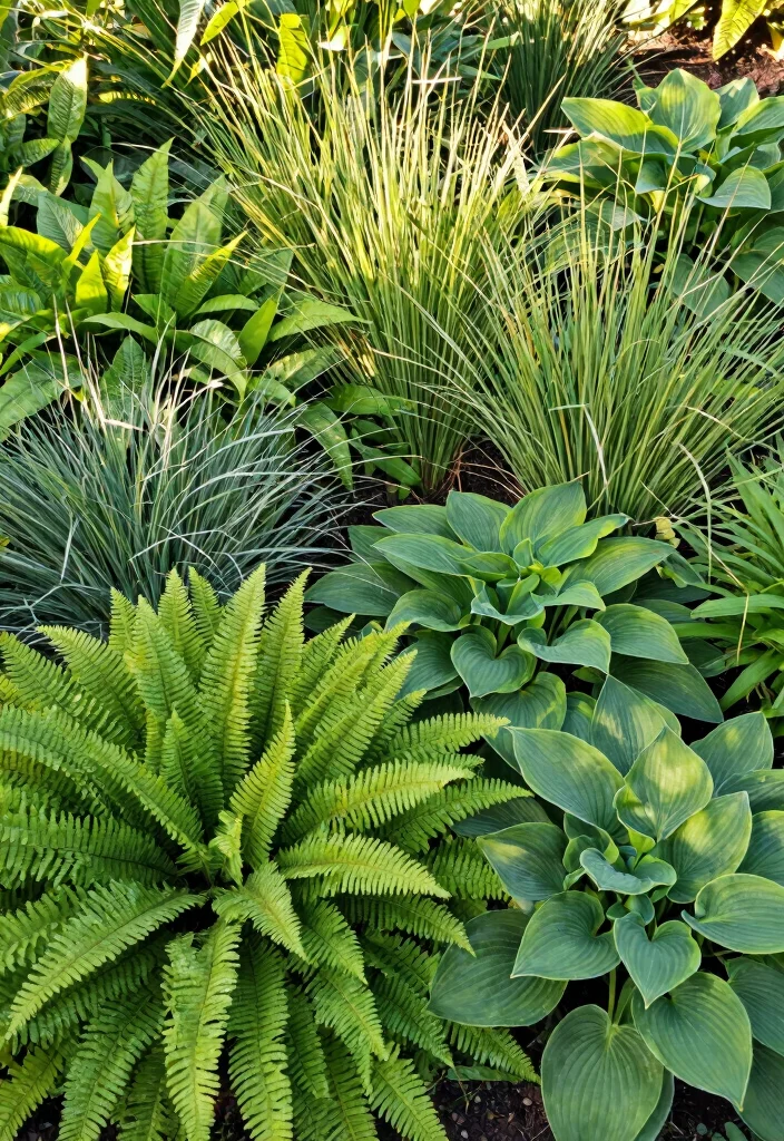 14 Front Garden Flower Bed Ideas for Layered Color and Structure - 11. Textured Layering 1
