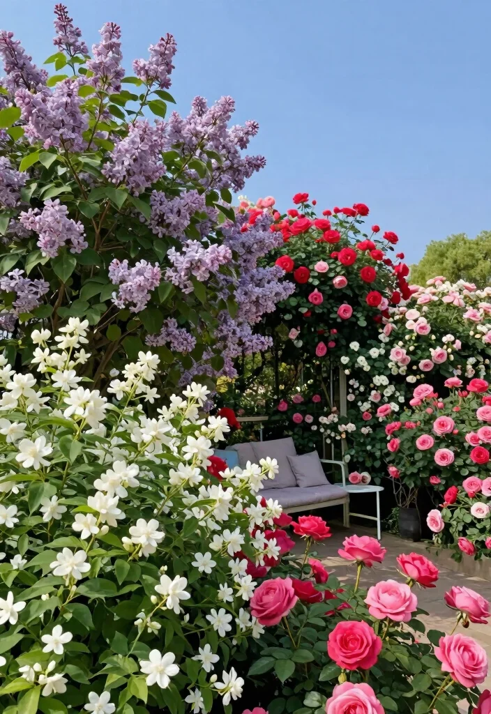 14 Outdoor Flower Bed Ideas for Colorful Seasonal and Easy Care Gardens - 13. Fragrant Flower Beds for Senses 1