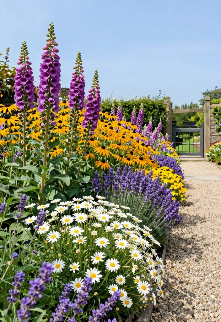 14 Outdoor Flower Bed Ideas for Colorful Seasonal and Easy Care Gardens - 2. Perennial Borders for Low Maintenance 1