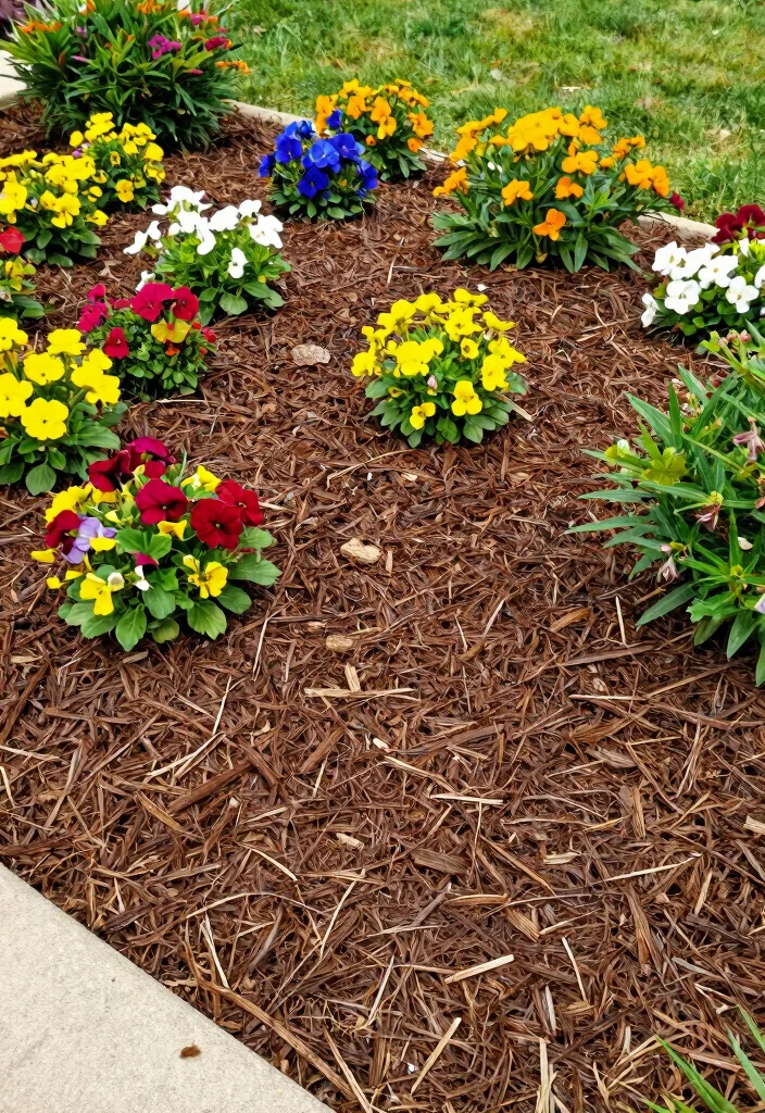 14 Outdoor Landscaping Ideas Front Yard for Strong Curb Appeal - 12. Sustainable Mulching Practices 1