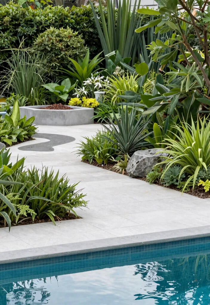 14 Poolside Landscaping Ideas for Shade, Safety, and Easy Care Beauty - 14. Plan for Sustainability 1