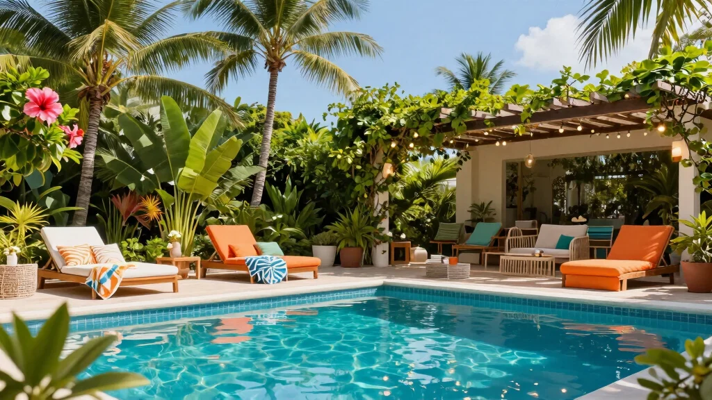 14 Poolside Landscaping Ideas for Shade, Safety, and Easy Care Beauty