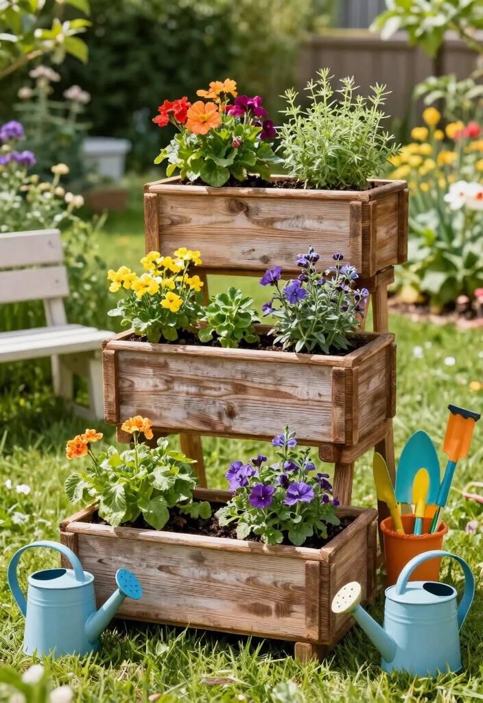 14 Raised Garden Bed Ideas for Easy Planting Better Drainage and Style - 1. Stacked Wooden Planters 1