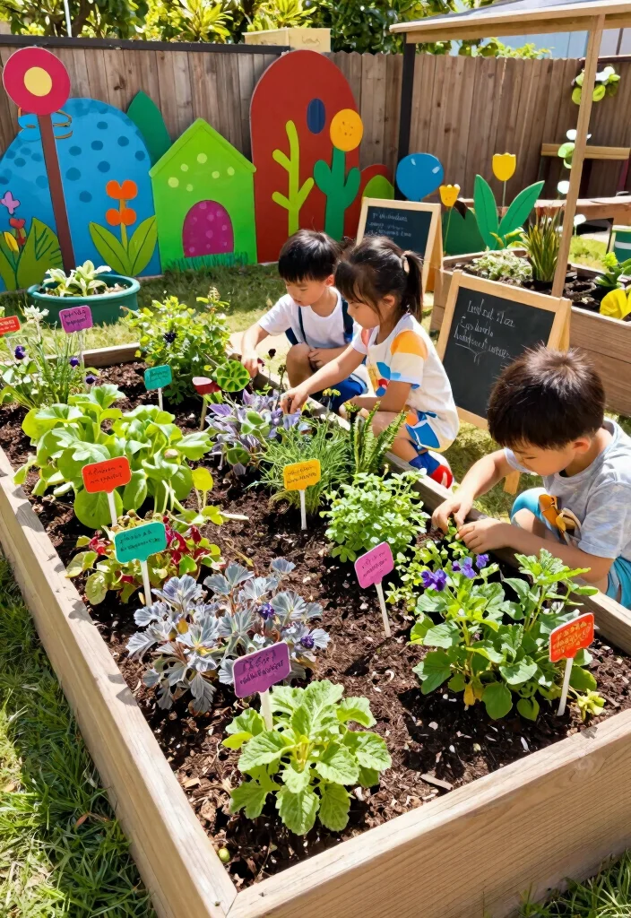 14 Raised Garden Bed Ideas for Easy Planting Better Drainage and Style - 14. Interactive Educational Garden Beds 1