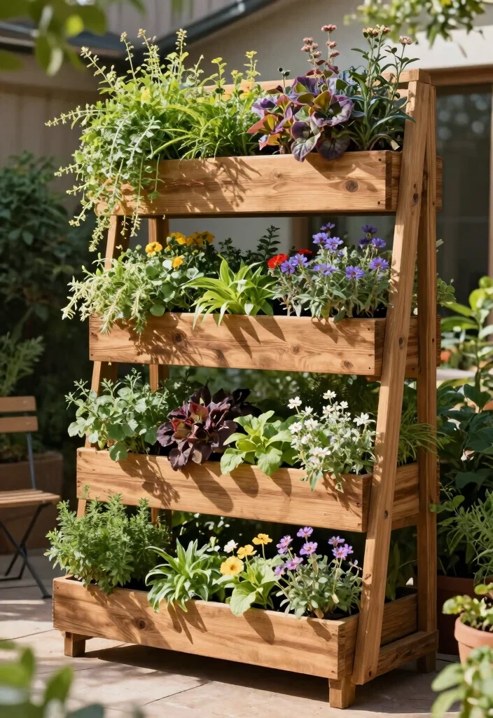 14 Raised Garden Bed Ideas for Easy Planting Better Drainage and Style - 3. Tiered Vertical Garden Frameworks 1