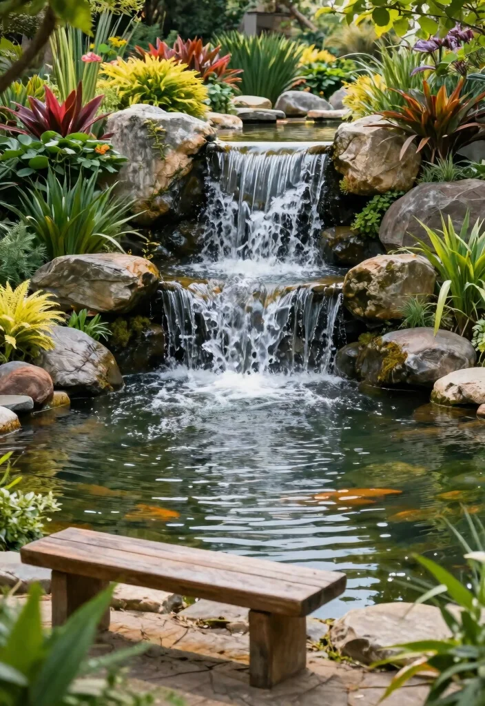 14 Slope Backyard Landscaping Ideas for Safe, Stylish, and Functional Yards 5 14 Slope Backyard Landscaping Ideas for Safe, Stylish, and Functional Yards - 5. Water Features 1