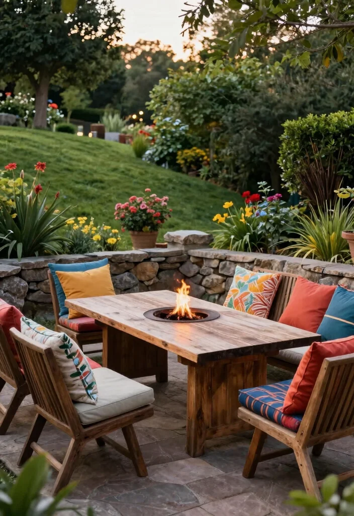 14 Slope Backyard Landscaping Ideas for Safe, Stylish, and Functional Yards 7 14 Slope Backyard Landscaping Ideas for Safe, Stylish, and Functional Yards - 7. Outdoor Seating Areas 1