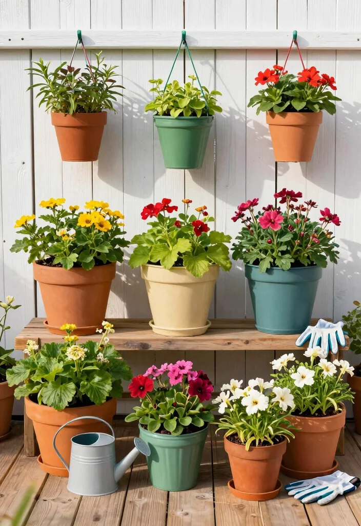 14 Small Backyard Landscaping Ideas for Smart Layouts and Big Impact 2 14 Small Backyard Landscaping Ideas for Smart Layouts and Big Impact - 2. Creative Container Gardens 1