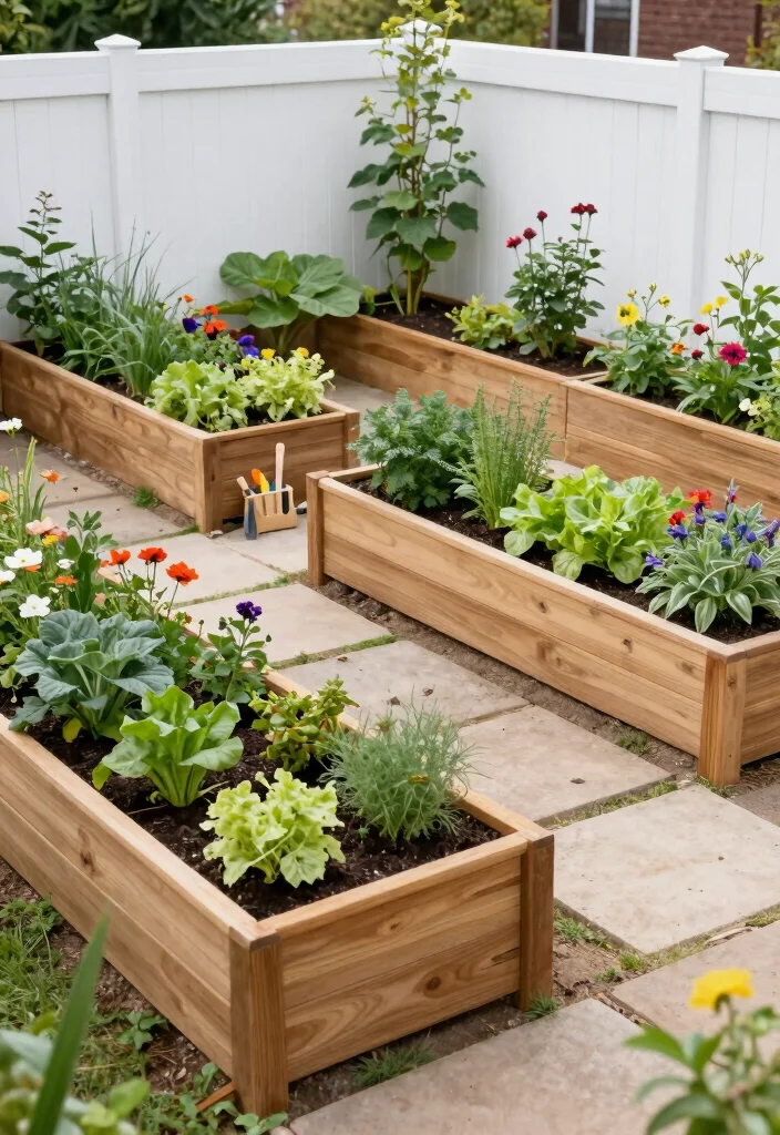 14 Small Backyard Landscaping Ideas for Smart Layouts and Big Impact 6 14 Small Backyard Landscaping Ideas for Smart Layouts and Big Impact - 6. Elevated Garden Beds 1