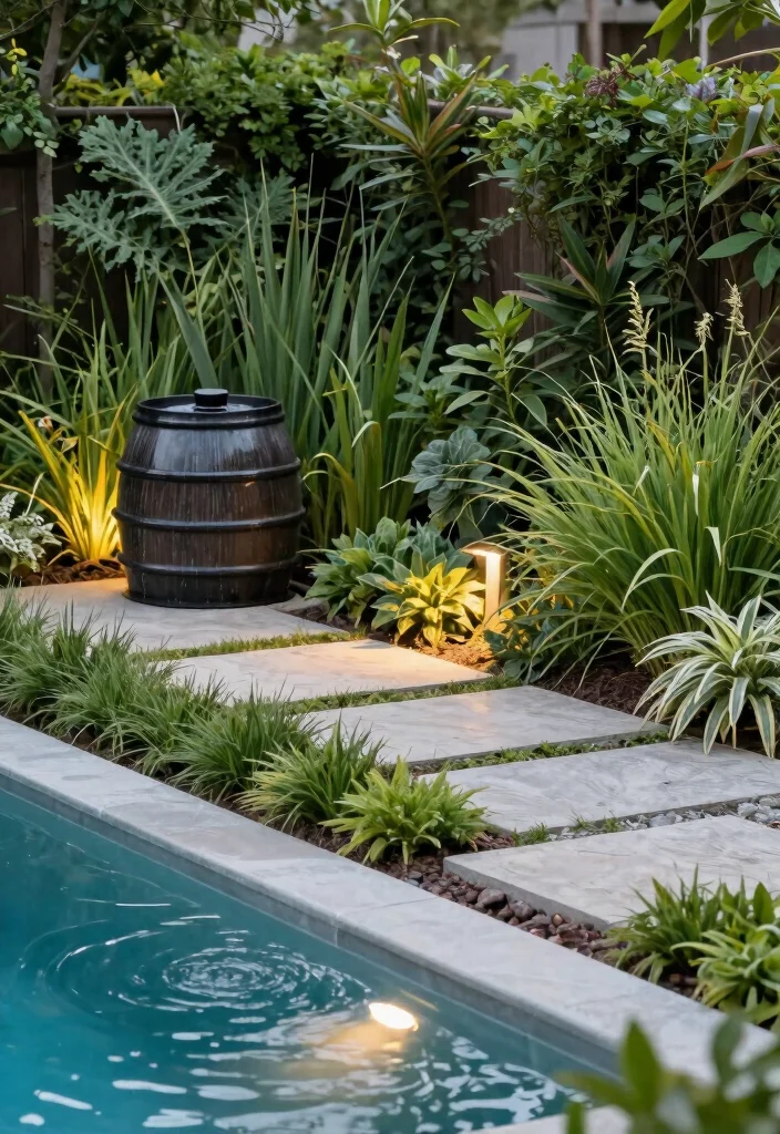 16 Pool Landscaping Ideas for Resort Style Relaxing and Low Maintenance Areas - 14. Sustainable Practices 1